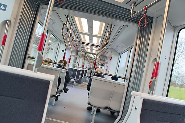 Innenansicht der Variobahn Aarhus